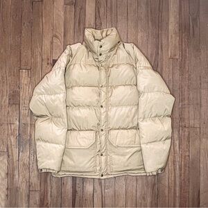 Vintage Camp 7 Beige Puffer Jacket (Size L)